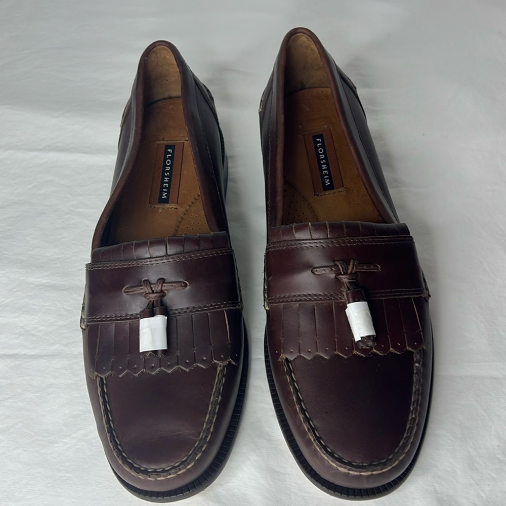 Florsheim Bergen Brown men’s Tassel Loafers Dress shoes Size 13 D
